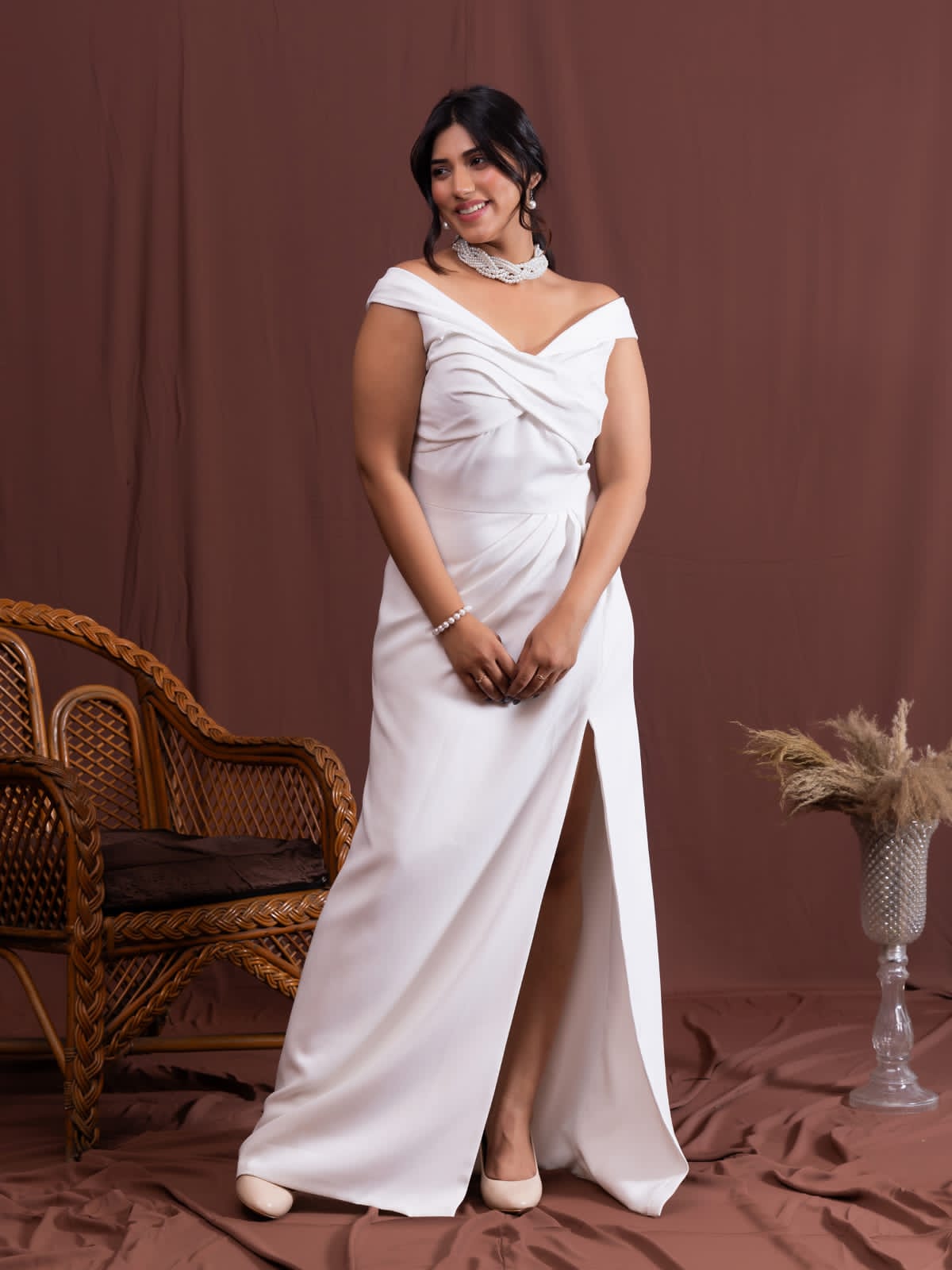 Luxury Side Slit Dress